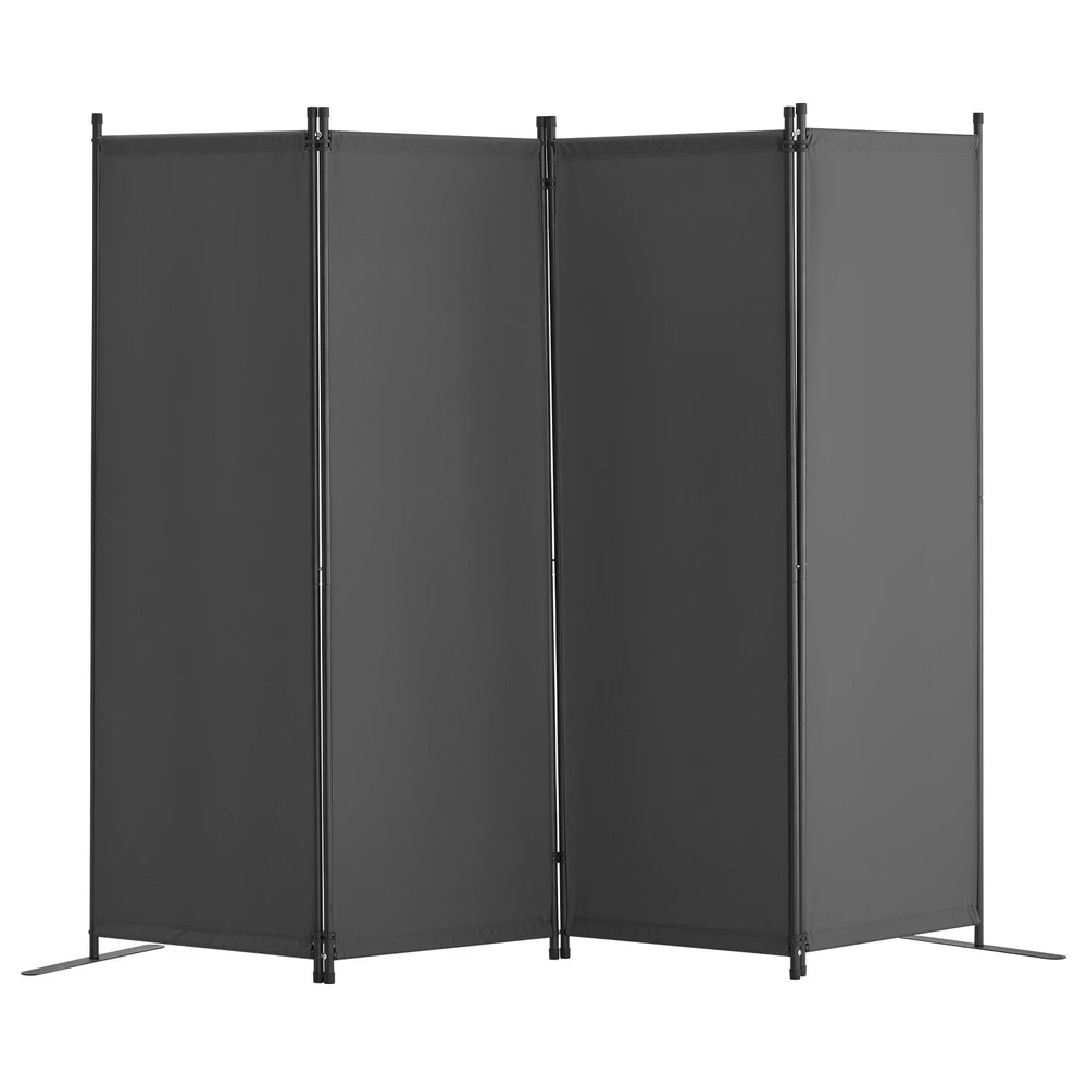 VEVOR Kambario pertvara, 4 panelių, pilka