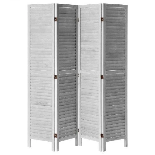 VEVOR Medinė kambario pertvara, 4 panelių