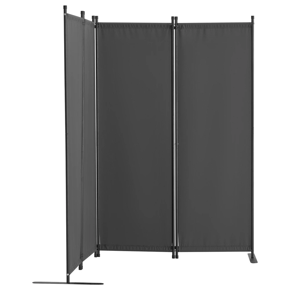 VEVOR Kambario pertvara, 4 panelių, pilka