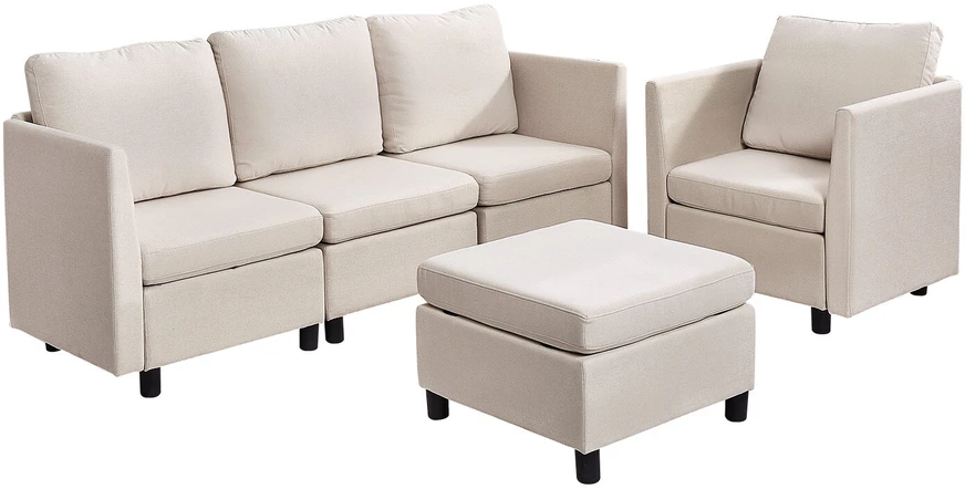 VEVOR Modulinė 5 vietų sofa su paslėpta saugykla