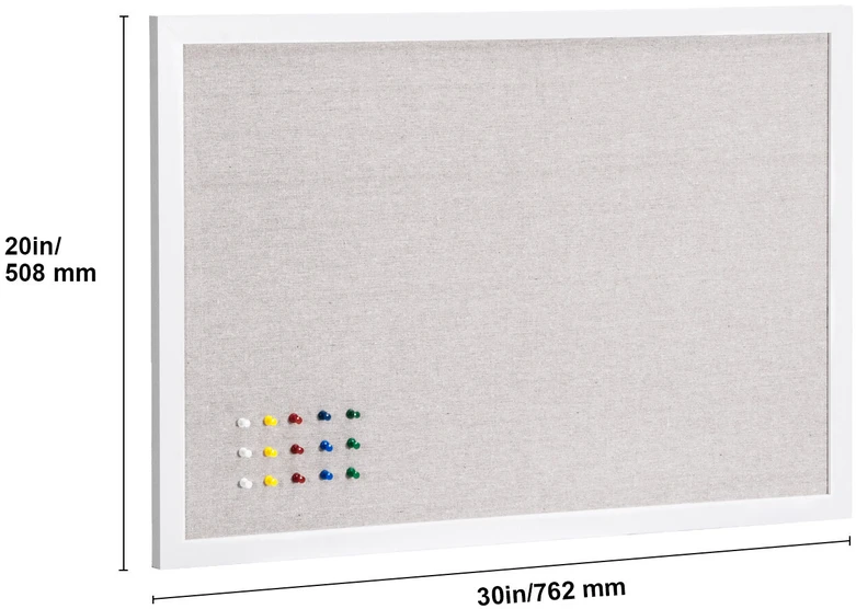 VEVOR 30x20 cm balta kamštiena su lino paviršiumi