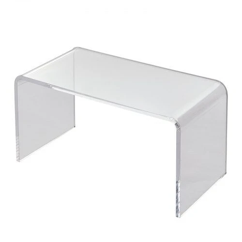 VEVOR Skaidrus akrilinis kavos staliukas C formos