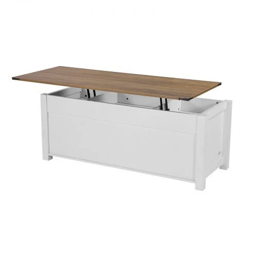 VEVOR 120 cm kaimo stiliaus kavos staliukas su pakeliamu stalviršiu