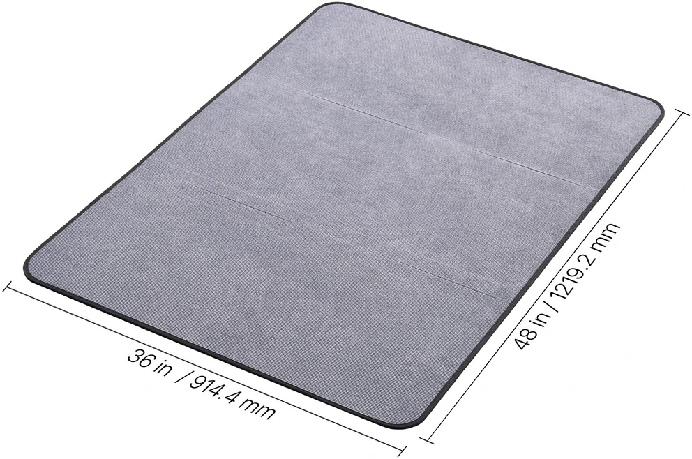 VEVOR Kėdės kilimėlis 1225 x 915 mm, pilkas
