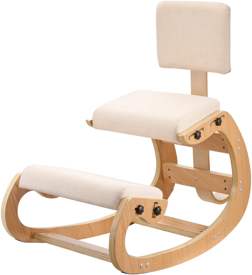 VEVOR Ergonomiška kėdė, medinė nuleidžiama kėdė