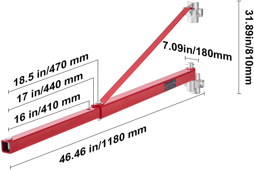 VEVOR Elektrinio keltuvo laikiklis, maksimali apkrova 600 kg
