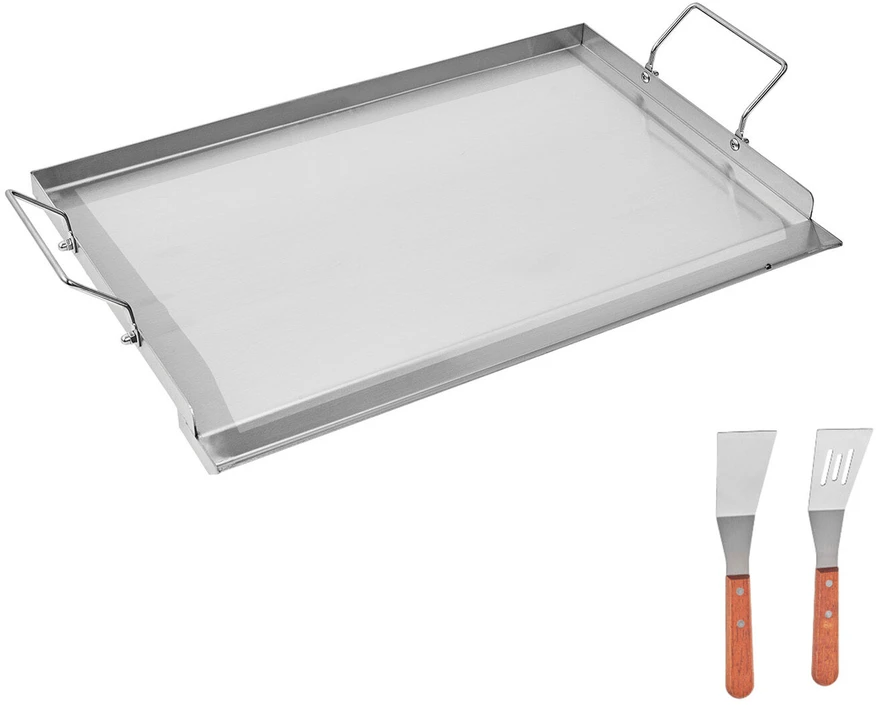 VEVOR Nerūdijančio plieno plokščias grilis 585x406 mm
