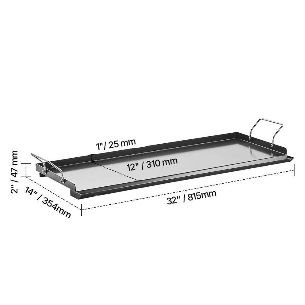 VEVOR 82x36 cm universali kepimo nelipni keptuvė