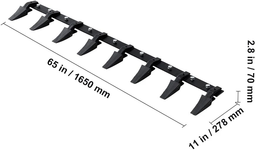 VEVOR Traktoriaus kaušo danties baras, 66'', 2000 kg apkrova