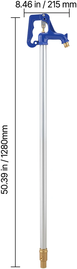 VEVOR Atsparus šalčiui lauko hidrantai, 1280 mm kiemo čiaupas
