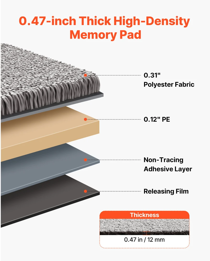 VEVOR Vieno tipo kiliminės plytelės kambariui