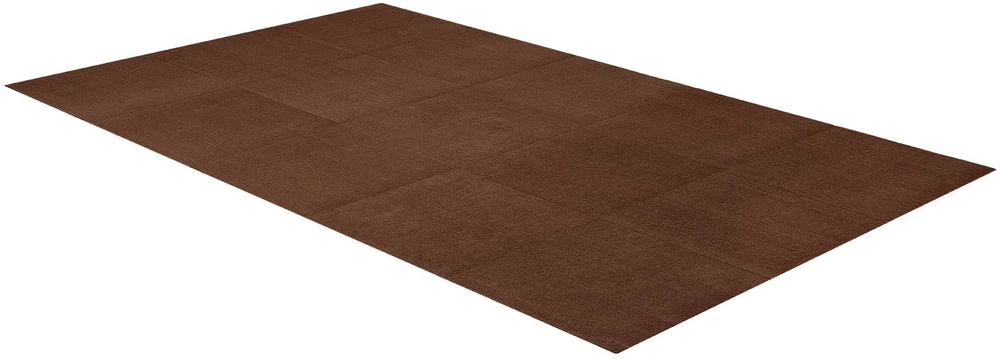 VEVOR Kiliminės plytelės 61x61 cm, 20 vnt, rudos
