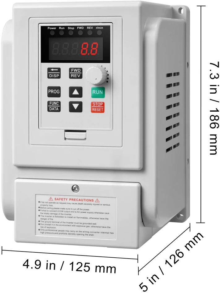 VEVOR Kintamo dažnio pavara 3PH 2,2KW