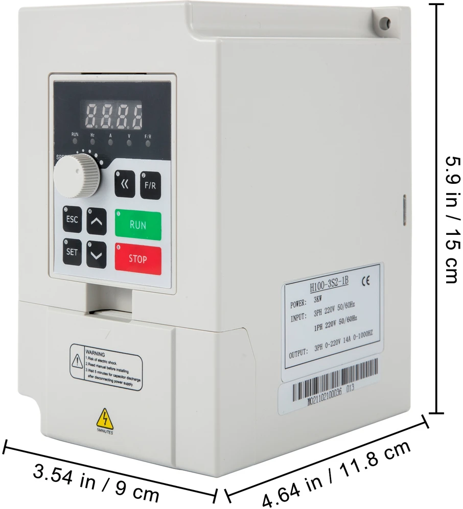 VEVOR Kintamo dažnio pavara 3 kW CNC varikliui