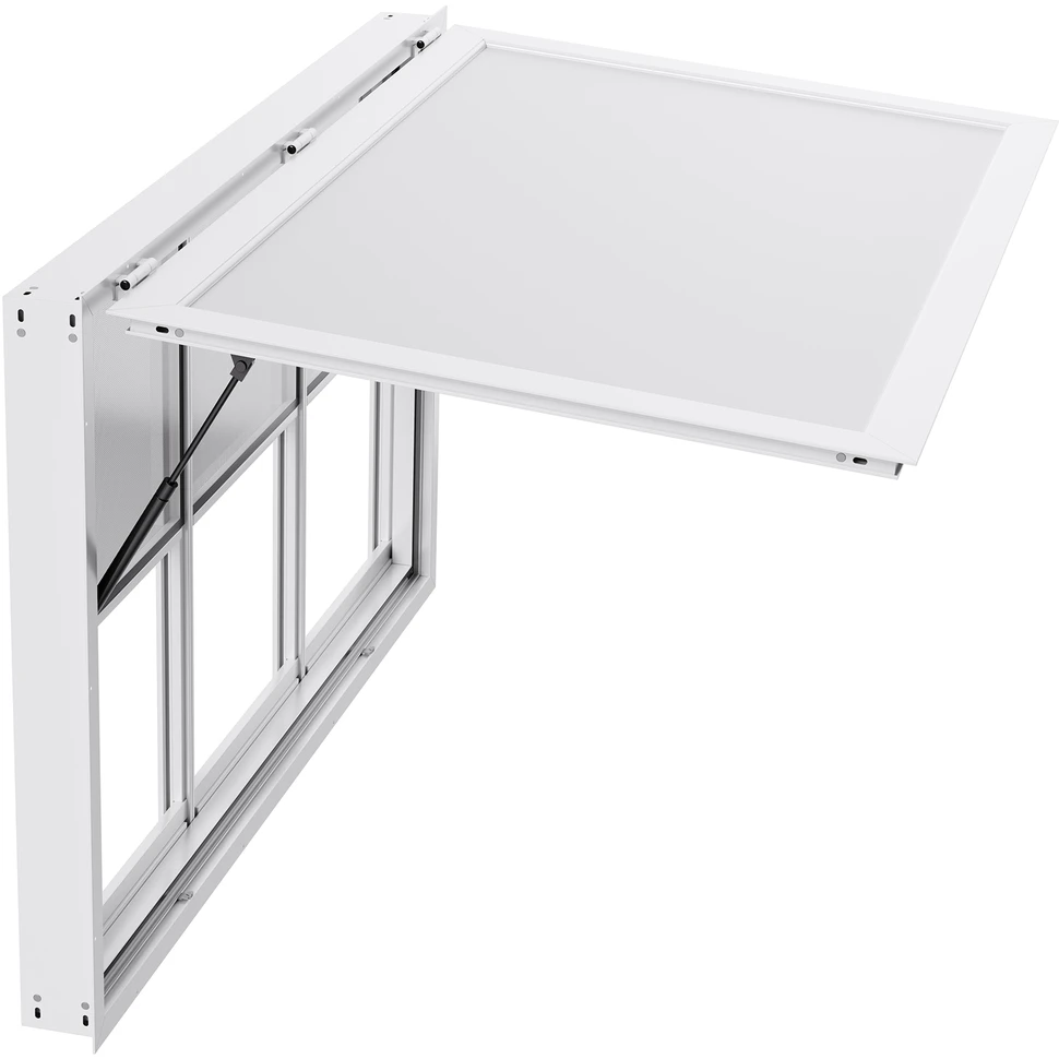 VEVOR 152x92 cm kiosko langas su stogeliu maisto furgonui
