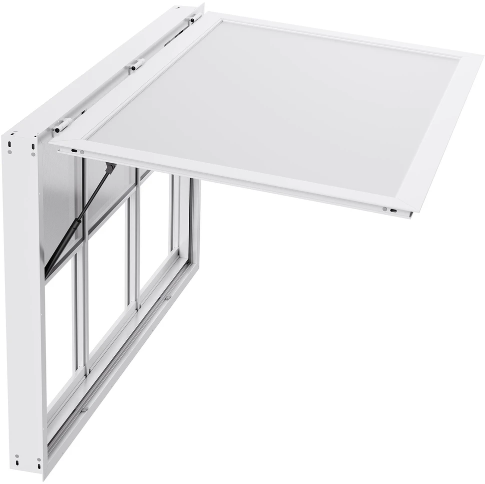 VEVOR 152x92 cm kiosko langas su stogeliu maisto furgonui