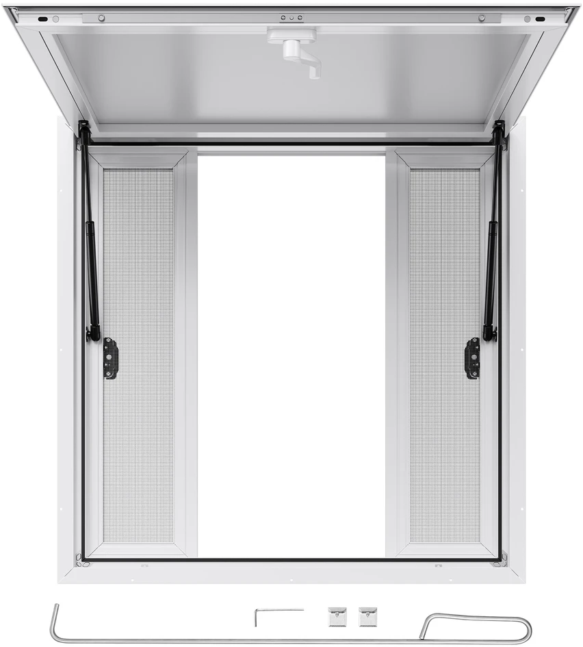 VEVOR 92x92 cm maisto vilkiko aptarnavimo langas