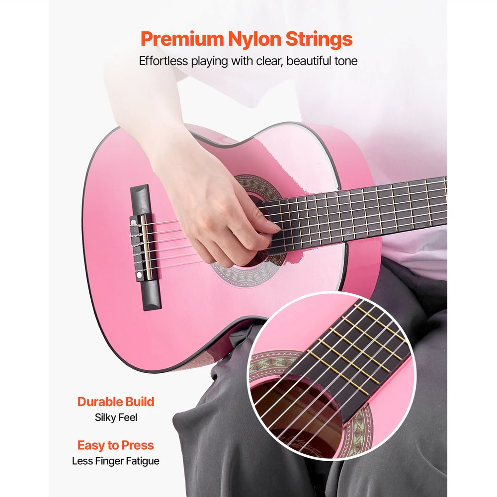 VEVOR Klasikinė gitara, 780 mm, su priedais pradedantiesiems