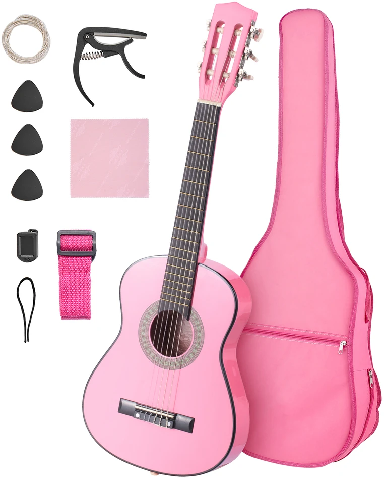 VEVOR Klasikinė gitara, 780 mm, su priedais pradedantiesiems