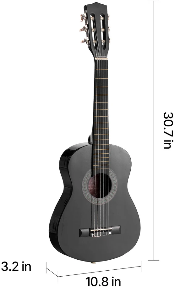 VEVOR Klasikinė gitara 780 mm su priedais jauniesiems