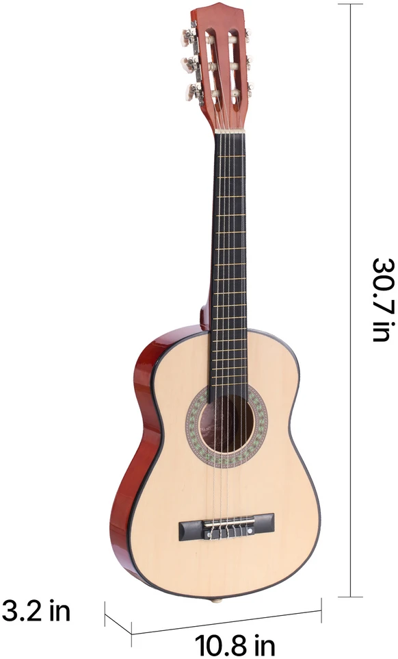 VEVOR Klasikinė gitara, 780 mm, iš natūralaus medžio