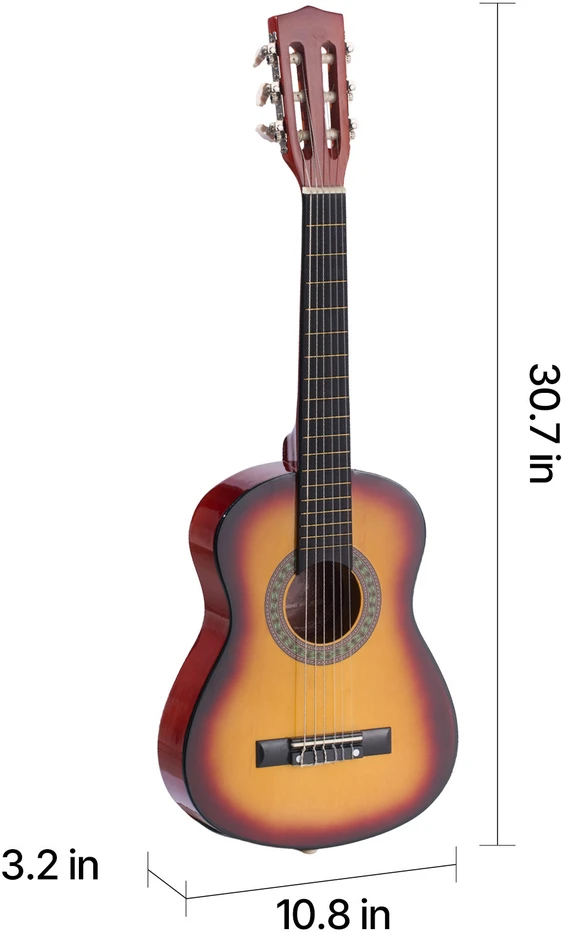 VEVOR Klasikinė gitara 780 mm, pradedančiųjų rinkinys