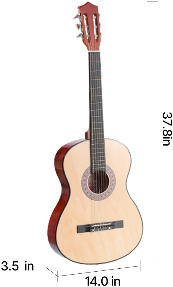 VEVOR Klasikinė gitara su priedais pradedantiesiems