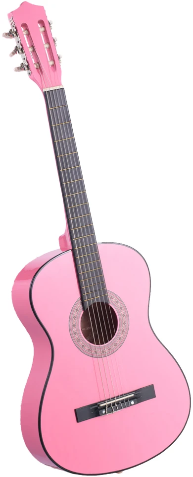 VEVOR Klasikinė gitara pradedantiesiems, 960 mm, rožinė