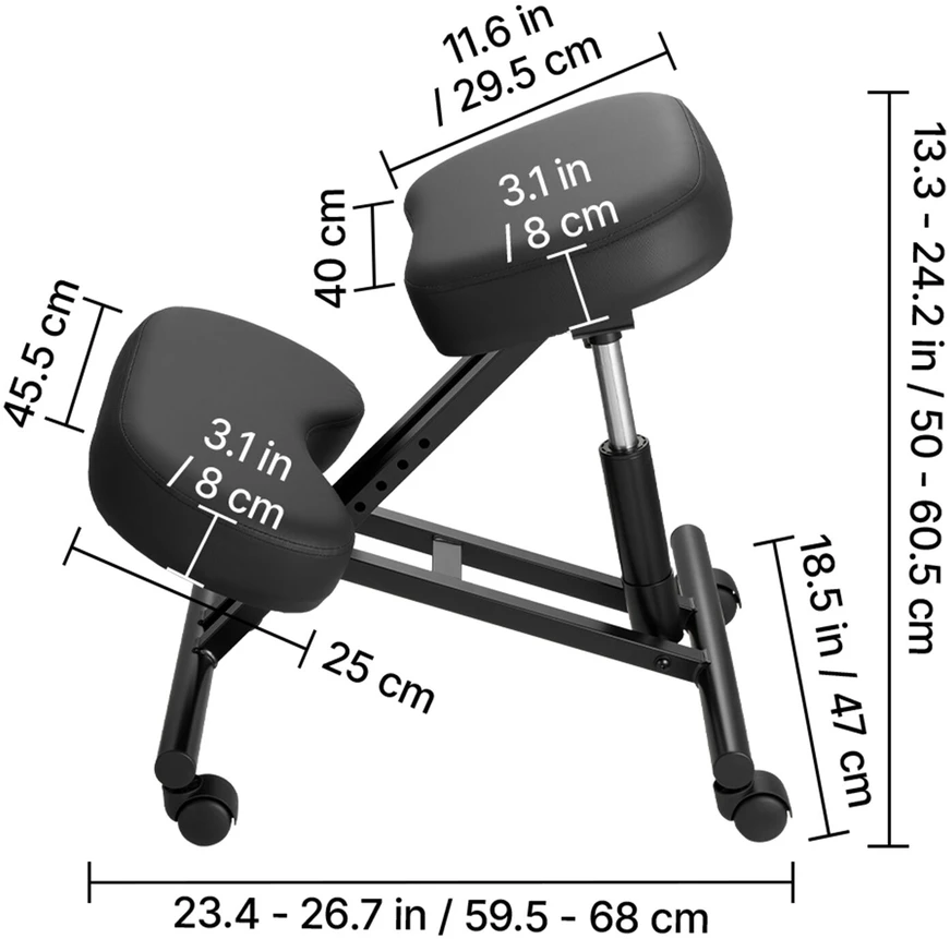 VEVOR Ergonominė kėdė su ratukais