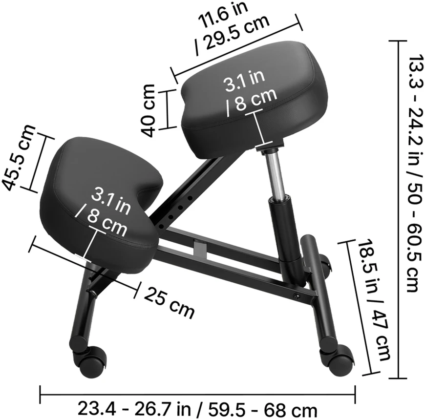 VEVOR Ergonominė kėdė su ratukais