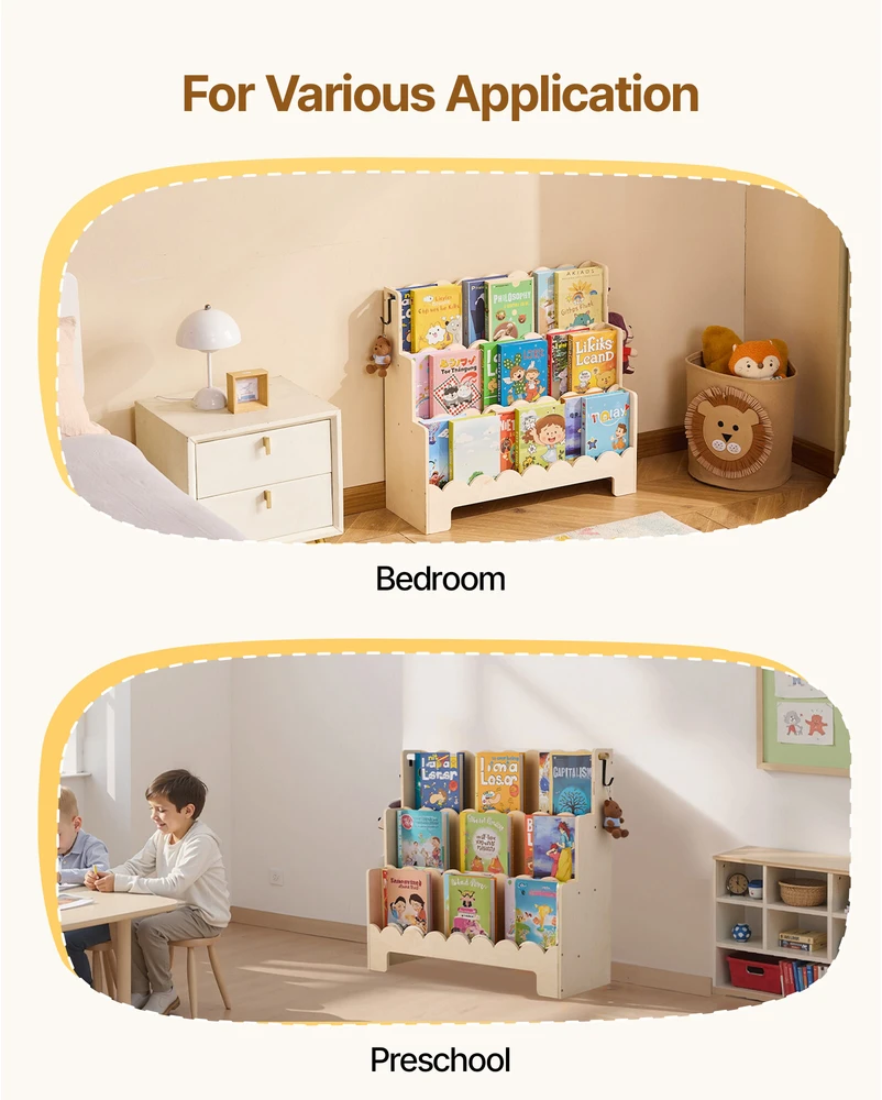 VEVOR Montessori trijų lygių vaikų lentyna