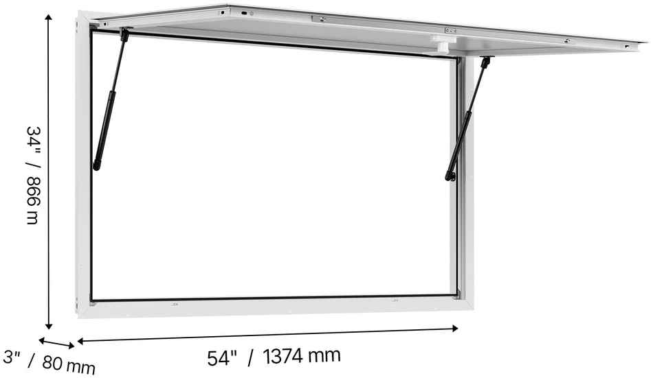 VEVOR Langas maisto furgonui su tentu 135x84 cm
