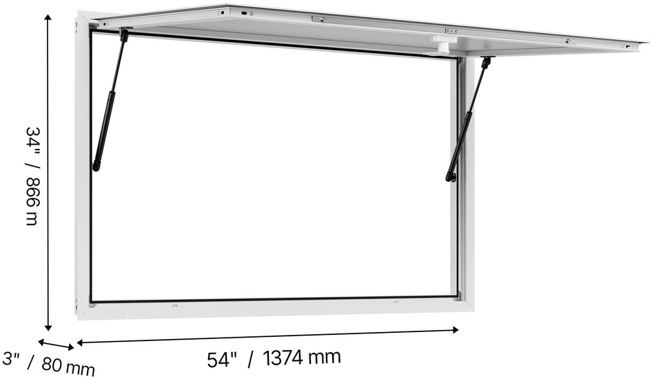 VEVOR Langas maisto furgonui su tentu 135x84 cm
