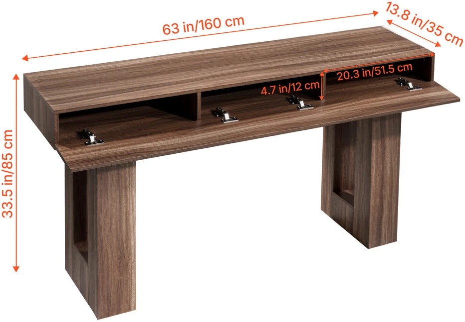 VEVOR 160 cm konsolinis stalas už sofos