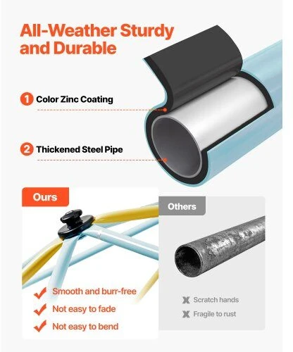 VEVOR Geometrinis kopinėjimo kupolas su hamaku ir sūpynėmis