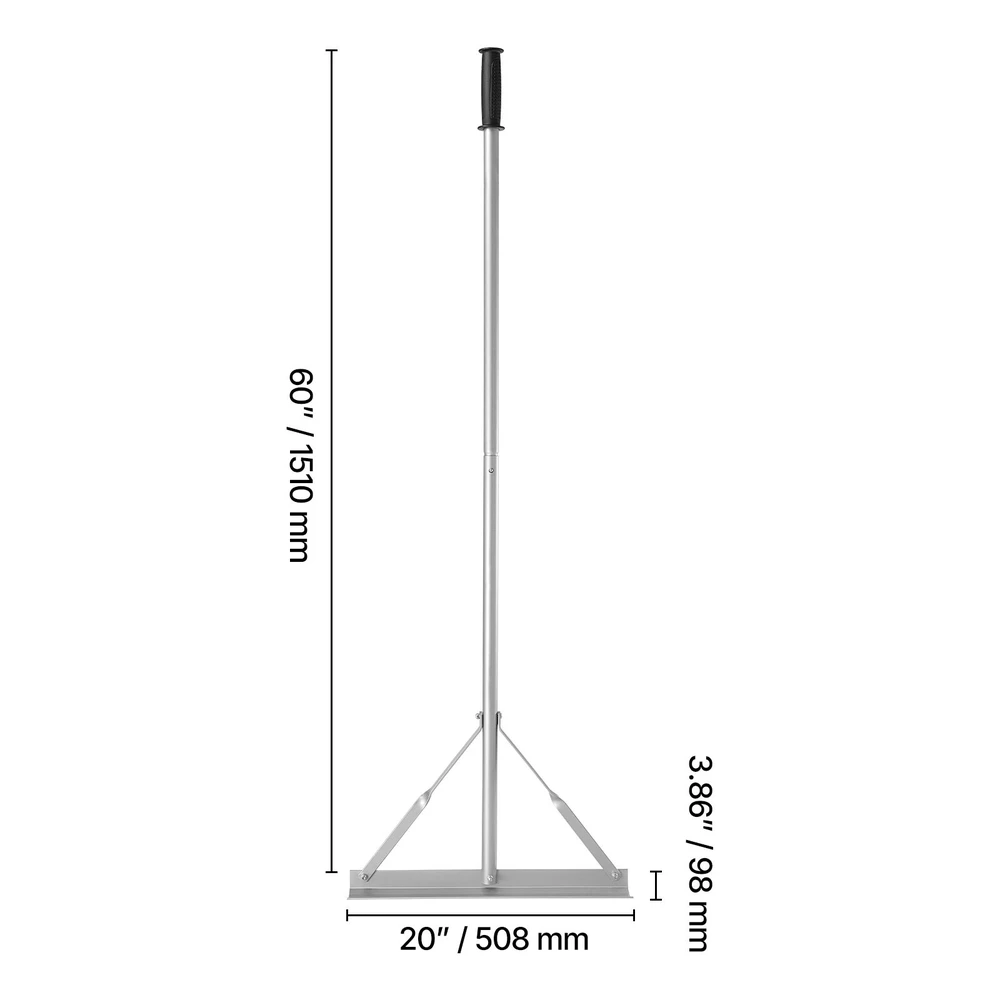 VEVOR lyginimo grėblys iš aliuminio 150 cm rankena