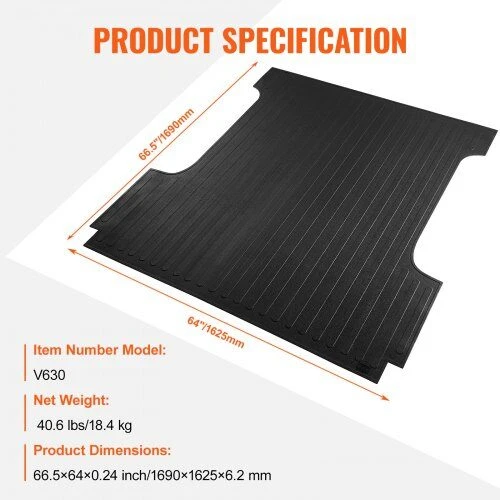 VEVOR gumine danga Ford F150 2015-2023 5.5 FT lovai