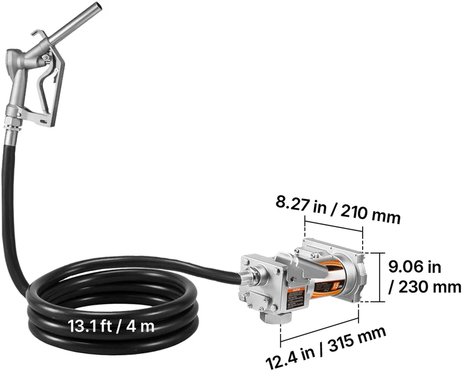 VEVOR Kuro perkėlimo siurblys 12V DC 57 L/min