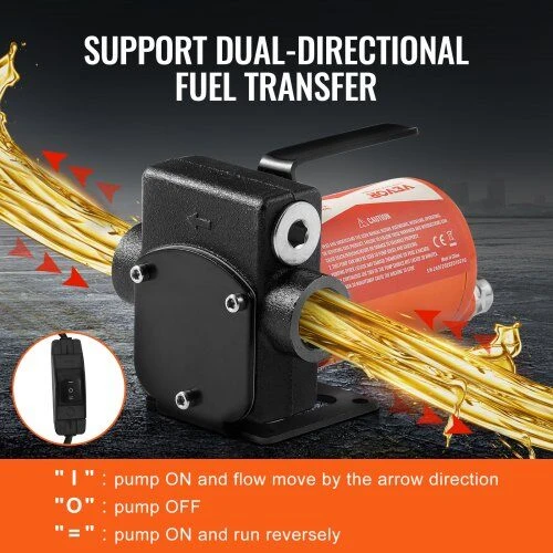 VEVOR Degalų perkėlimo siurblys 12V 19 LPM su antgaliu