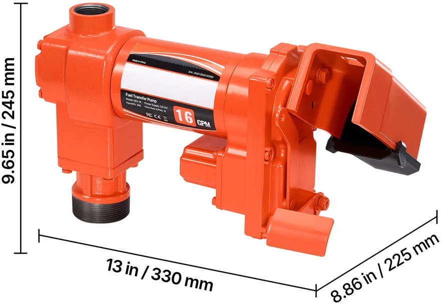 VEVOR Kuro perkėlimo pompa su 12 V DC varikliu