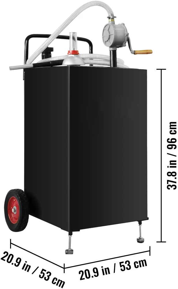 VEVOR 113 litrų kuro vežimėlis su pompa