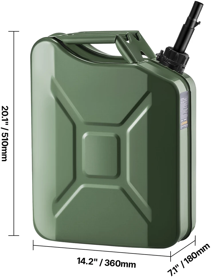 VEVOR Metalo kuro bakas 20 l, su snapeliu