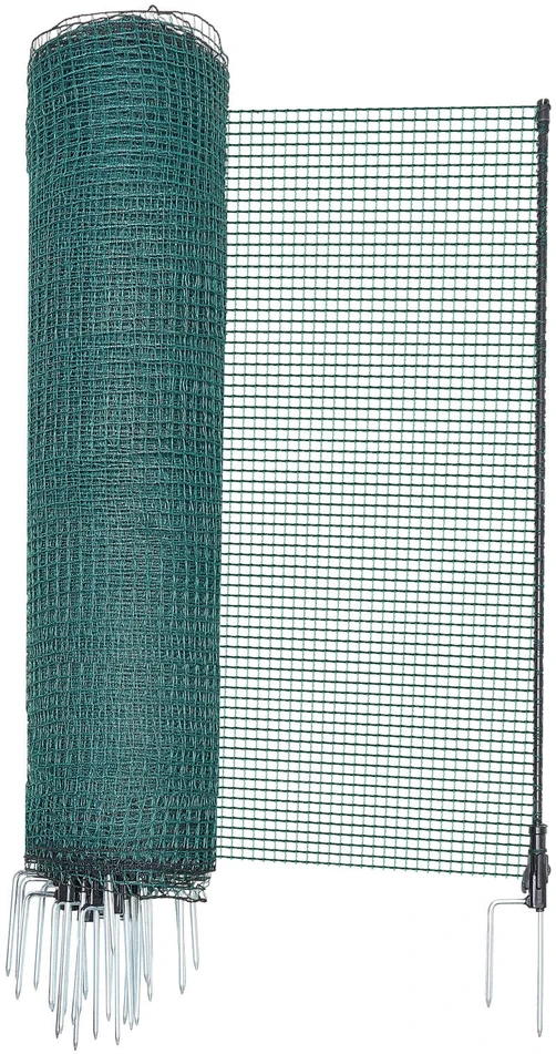 VEVOR Laikina tvora su stulpais, 1.2 x 25 m plastikinis tinklas