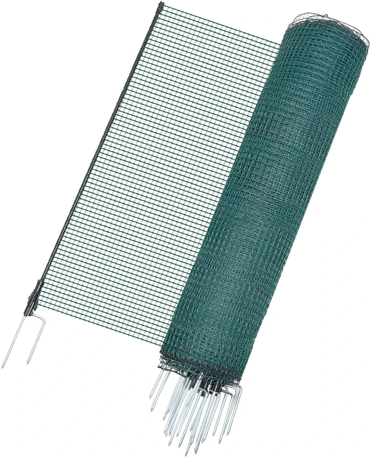 VEVOR Laikina tvora su stulpais, 1.2 x 25 m plastikinis tinklas