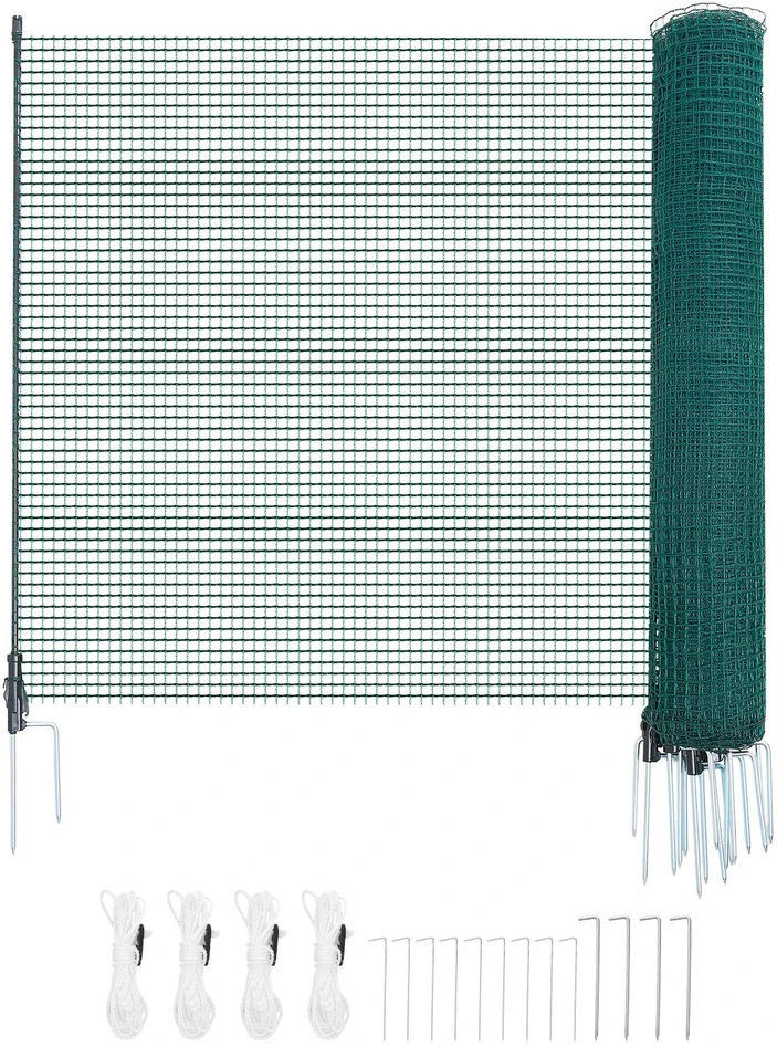VEVOR Laikina tvora su stulpais 0.9x15 m