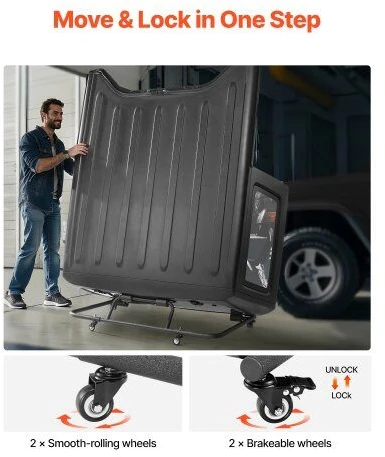 VEVOR Judamas kieto stogo vežimėlis Jeep Wrangler