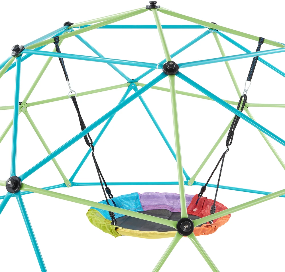 VEVOR 10 pėdų geometrinė laipiojimo kupolas su sūpynėmis