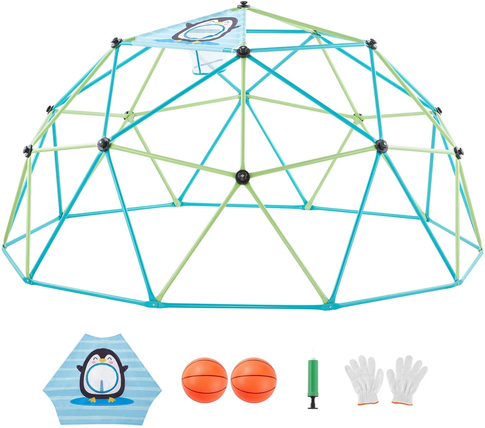 VEVOR 10 pėdų geometrinė laipiojimo kupolas