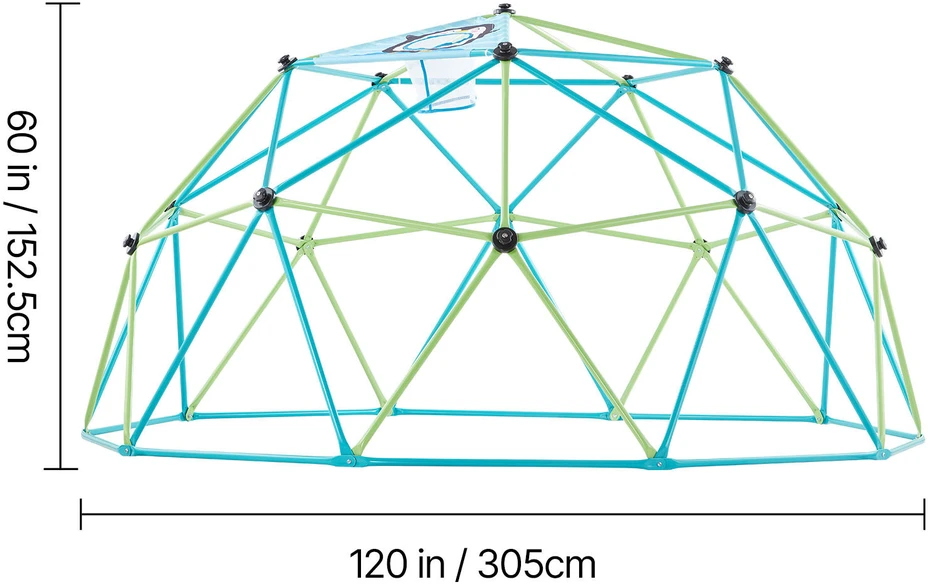 VEVOR 10 pėdų geometrinė laipiojimo kupolas