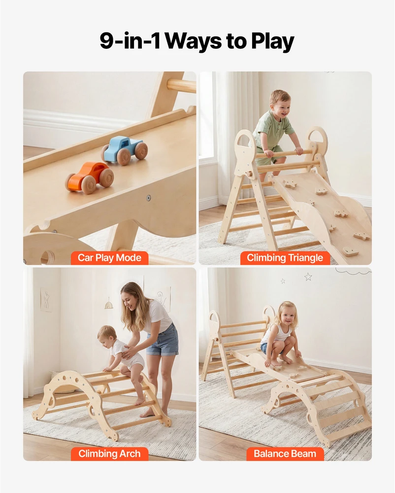 VEVOR Piklerio trikampio rinkinys vaikams, 9-in-1